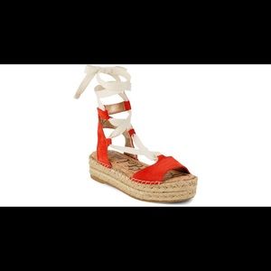 Sam Edelman cork flatforms sandals